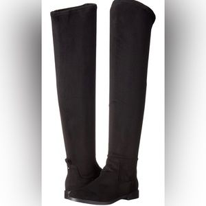 Black Suede Kenneth Cole Reaction over the knee Boots! NEVER WORN!